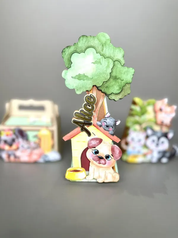 kit personalizado pet shop — papelaria personalizada Refinado Encanto