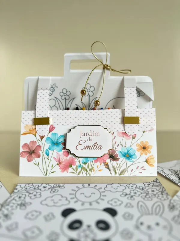 Kit de Colorir Jardim Encantado | Lembrancinha Infantil Personalizada, foto 3 de 5