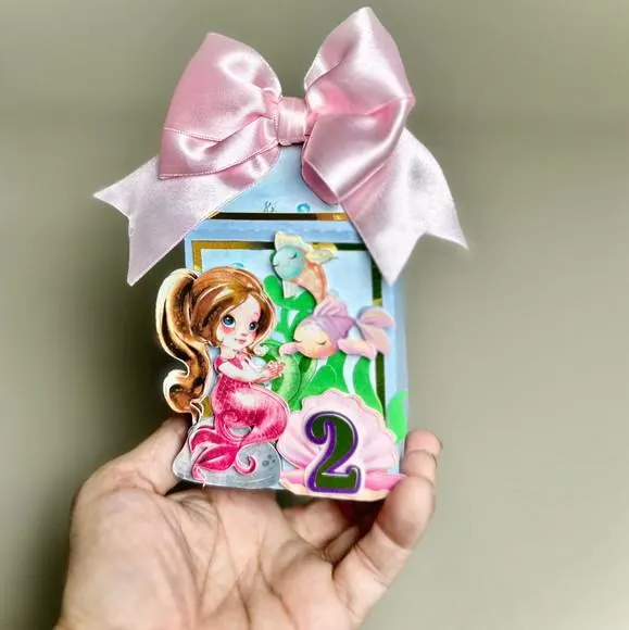 Kit Festa Sereia Luxo 12 Peças | Caixas Personalizadas Tema Sereia Infantil, foto 5 de 5
