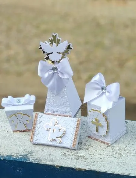 Kit Personalizado Batizado Luxo (32 Peças) — papelaria personalizada Refinado Encanto
