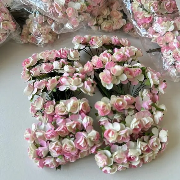 144 Unidades Mini Flores de Papel 1,5cm, foto 2 de 5