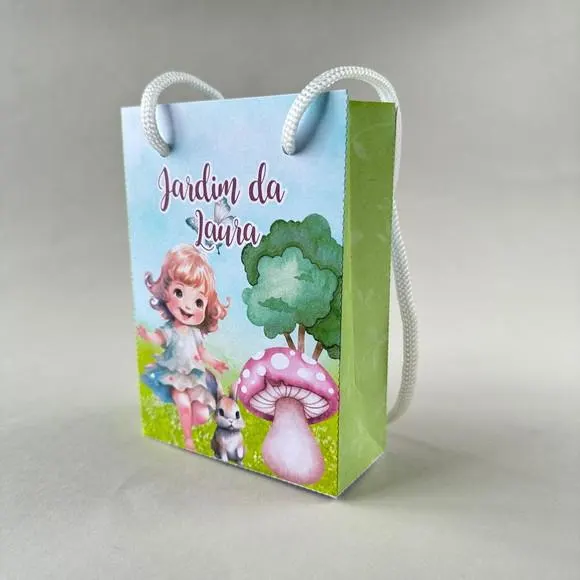 10 Sacolinhas de Papel Pequena / Festa Jardim, foto 3 de 5