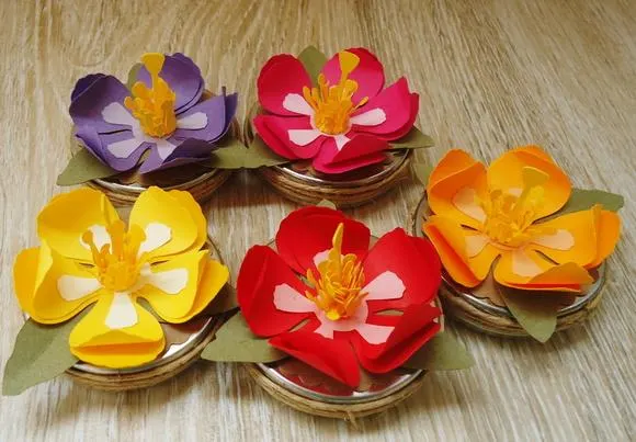10 Latinha com Flor de Hibisco — papelaria personalizada Refinado Encanto