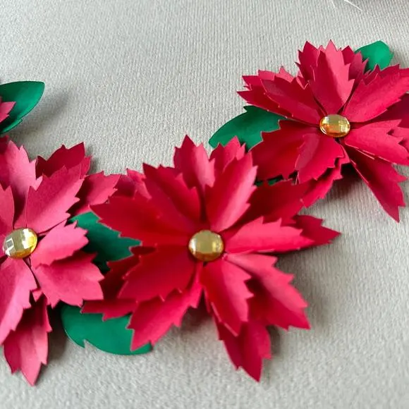 10 Flores de Natal com 8 cm, foto 3 de 5