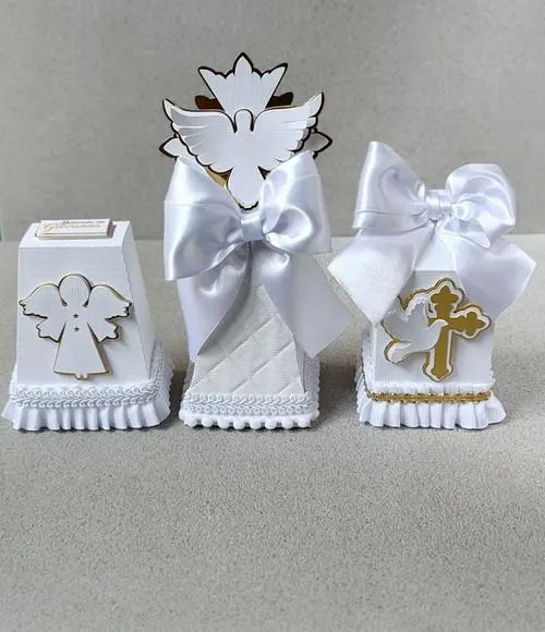 Kit Batizado Luxo (20 Peças) — papelaria personalizada Refinado Encanto