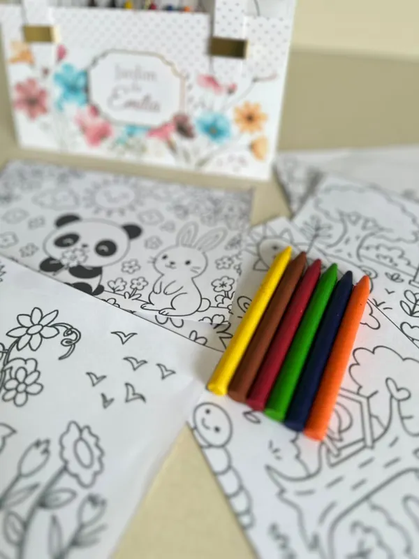 Kit de Colorir Jardim Encantado | Lembrancinha Infantil Personalizada, foto 5 de 5