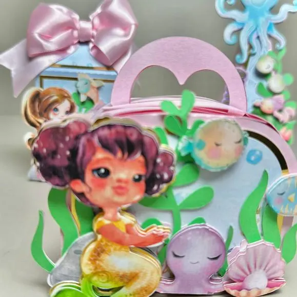 Kit Festa Sereia Luxo 12 Peças | Caixas Personalizadas Tema Sereia Infantil, foto 2 de 5