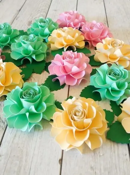 10 Flores de Papel 5cm, foto 5 de 5