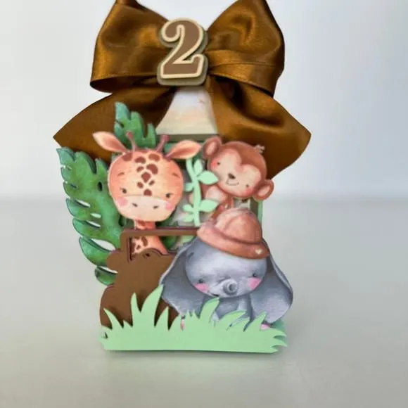 Kit Festa Safari Luxo 12 Peças | Caixas Personalizadas para Festa Infantil, foto 4 de 5
