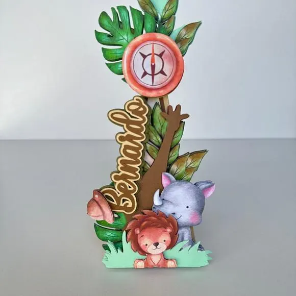 Kit Festa Safari Luxo 12 Peças | Caixas Personalizadas para Festa Infantil, foto 5 de 5
