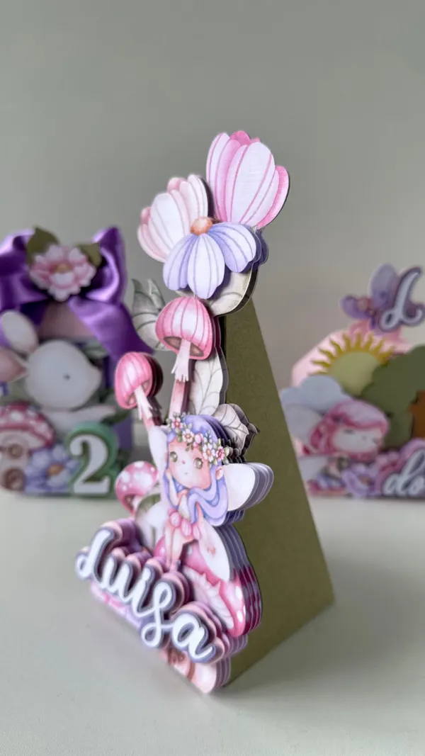 kit de caixas personalizadas premium com cenarios jardim 12 peças, foto 5 de 6