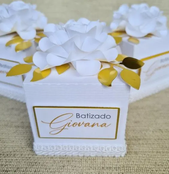 10 Caixas Cubo Tema Batizado (fazemos Outros Temas), foto 2 de 5
