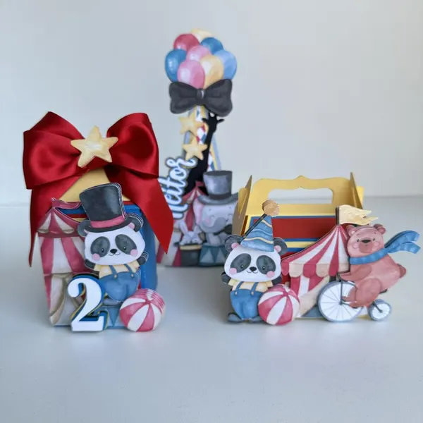 kit personalizado circo — papelaria personalizada Refinado Encanto