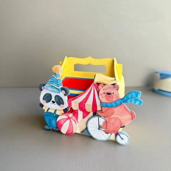 Kit Festa Circo Luxo 12 Peças | Caixas Personalizadas para Festa Infantil, foto 5 de 5