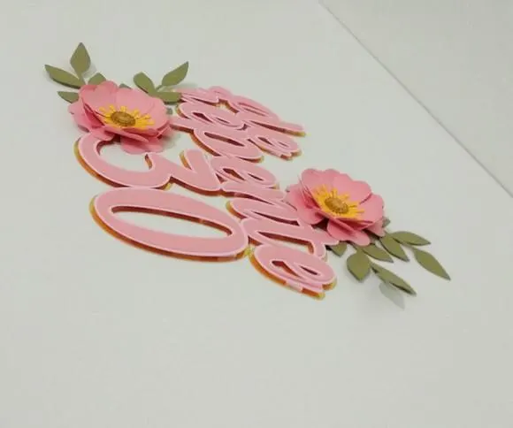 topo de bolo flores, foto 2 de 3