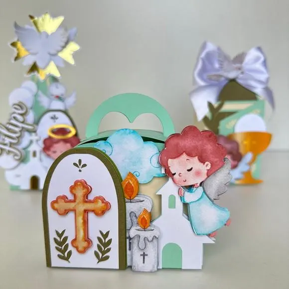 Kit Batizado Luxo 12 Peças | Caixas Personalizadas para Batizado, foto 4 de 5
