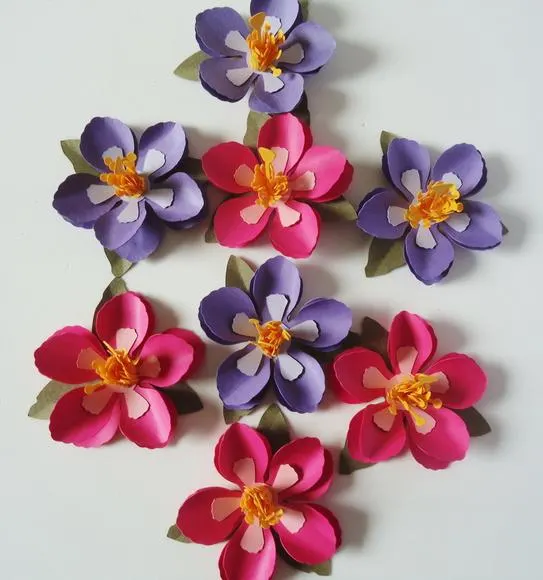 10 Flores de Hibisco 6cm — papelaria personalizada Refinado Encanto
