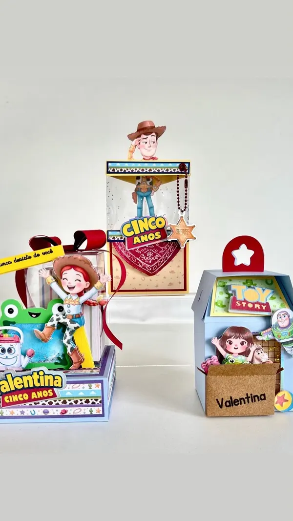 KIT FESTA AVENTURA DOS BRINQUEDOS PREMIUM — 12 PEÇAS — papelaria personalizada Refinado Encanto