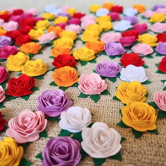 60 Mini Flor de Papel — papelaria personalizada Refinado Encanto