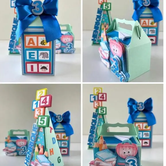 Kit Festa ABC Luxo 12 Peças | Caixas Personalizadas para Festa Infantil, foto 2 de 5