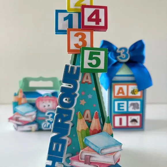Kit Festa ABC Luxo 12 Peças | Caixas Personalizadas para Festa Infantil, foto 5 de 5