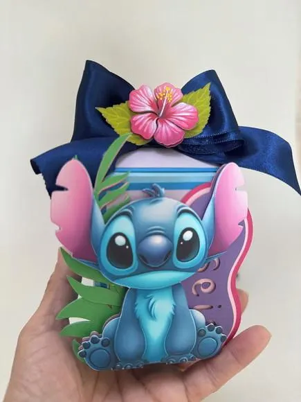 Kit Festa Stitch Luxo 12 Peças | Caixas Personalizadas para Festa Infantil, foto 3 de 5