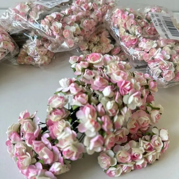 144 Unidades Mini Flores de Papel 1,5cm, foto 5 de 5