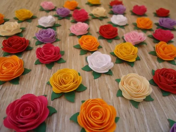 100 Mini Flor de Papel, foto 3 de 5