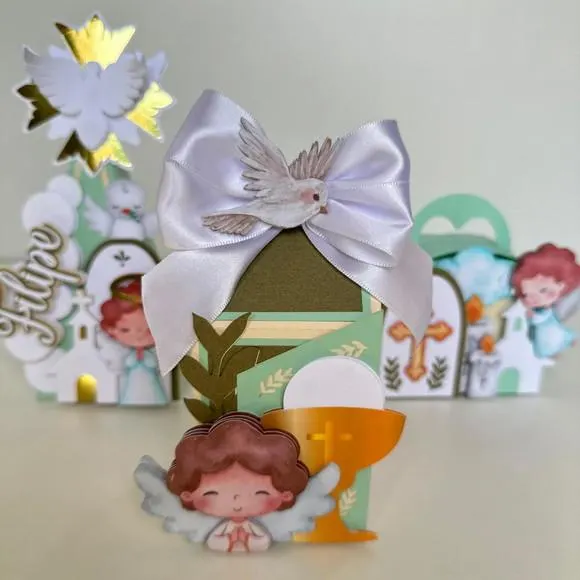 Kit Batizado Luxo 12 Peças | Caixas Personalizadas para Batizado, foto 3 de 5