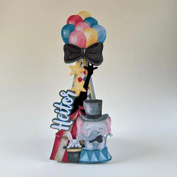 Kit Festa Circo Luxo 12 Peças | Caixas Personalizadas para Festa Infantil, foto 4 de 5