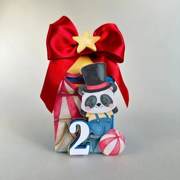 Kit Festa Circo Luxo 12 Peças | Caixas Personalizadas para Festa Infantil, foto 3 de 5